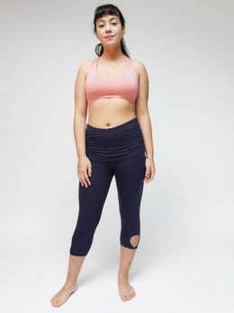 Yomame designer sports bra front profile