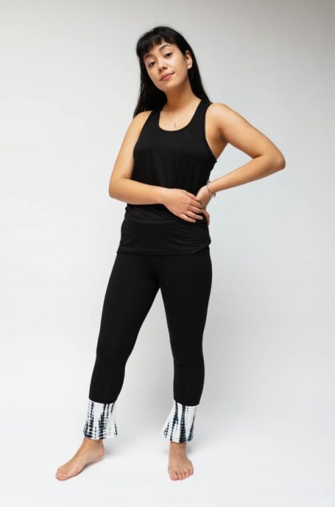 Yomame racerback top front profile