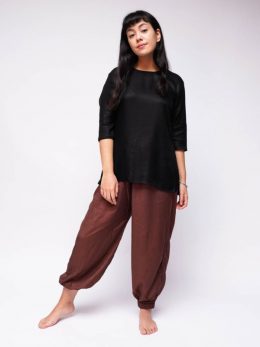 Yomame Tunic 3/4 sleeve front profile