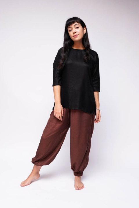 Yomame Tunic 3/4 sleeve front profile