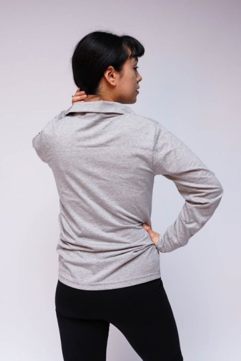 Yomame Polo T-shirt full sleeves back profile