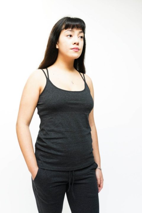 Yomama strap yoga top front profile