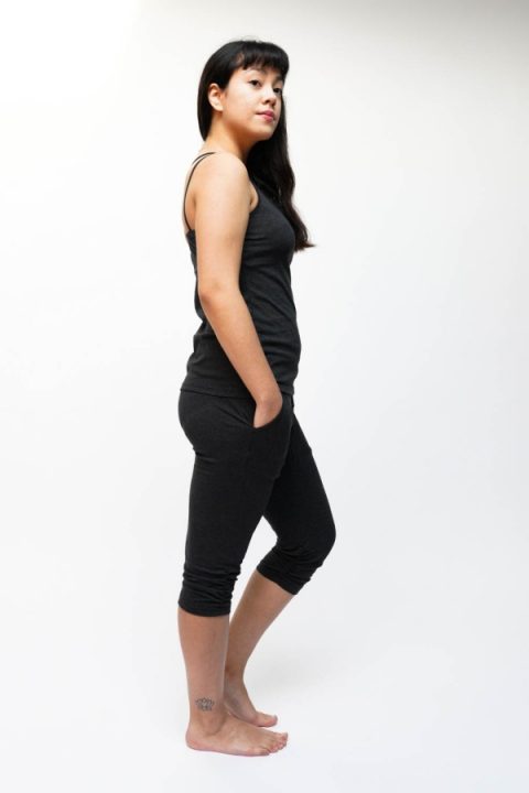Yomama strap yoga top side profile
